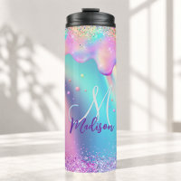 Chique holografische eenhoorn druipende glitters m