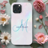 Chique holografische iriserende monogram Case-Mate iPhone case