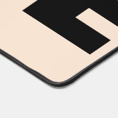 Chique Hond Foto Liefde Typografie Custom Desk Mat (Hoek)