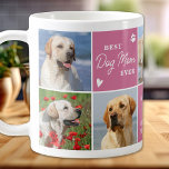 Chique HOND MAM Gepersonaliseerde Roze 7 Foto Coll Koffiemok<br><div class="desc">Introductie van onze moderne en stijlvolle Dog Mom mok, het perfecte cadeau voor elk hondenliefhebber! Deze chique mok heeft een moderne aangepaste fotocollage en de gepersonaliseerde boodschap om je liefde voor je harige vriend te shows. Als een hond moeder is er niets beter dan knuffelen met je puppy en een...</div>