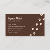 Chique Hond Walking Hond Trainer Walker Pet Sittin Visitekaartje (Voorkant)