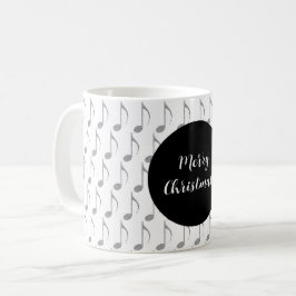Chique Hondsdent Muzikale Noten Prettig Kerstfeest Koffiemok