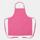 Chique Hot Pink Polka Dot Patroon Schort (Voorkant)