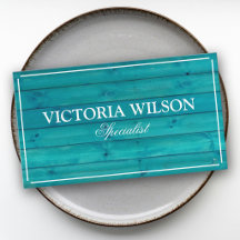 Chique hout blauw turquoise en wit