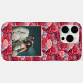 Chique Huwelijkscadeau Roos Bloem Foto Case-Mate iPhone Case (Achterkant (horizontaal))