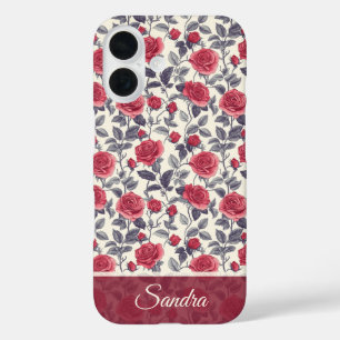 Chique huwelijkscadeau roos naam iPhone 16 hoesje