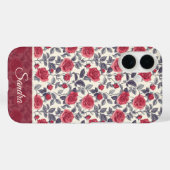 Chique huwelijkscadeau roos naam Case-Mate iPhone case (Achterkant (horizontaal))