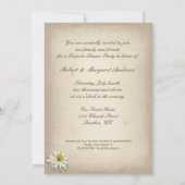 chique huwelijksjubileum uitnodiging (Achterkant)