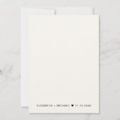 Chique huwelijksreceptie uitnodiging (Achterkant)