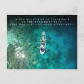 Chique huwelijksreis fonds donatie bijdrage QR-cod Informatiekaartje (Voorkant)