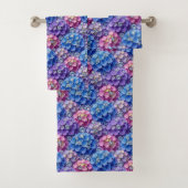 Chique Hydrangea- en Diamanten Handdoeken Set (Insitu)