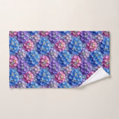 Chique Hydrangea- en Diamanten Handdoeken Set (Handdoek)