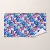 Chique Hydrangea en Diamanten Handdoeken Set (Handdoek)