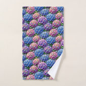 Chique Hydrangea en Diamanten Handdoeken Set (Handdoek)