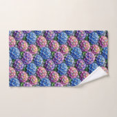 Chique Hydrangea en Diamanten Handdoeken Set (Handdoek)