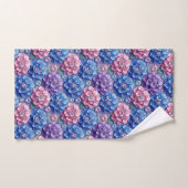 Chique Hydrangea- en Diamanten Handdoeken Set (Handdoek)