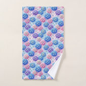 Chique Hydrangea- en Diamanten Handdoeken Set (Handdoek)