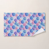 Chique Hydrangea- en Diamanten Handdoeken Set (Handdoek)