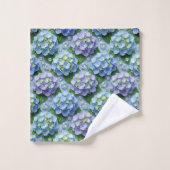 Chique Hydrangea- en Diamanten Handdoeken Set (Wasdoekje)