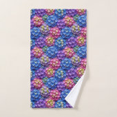 Chique Hydrangea- en Diamanten Handdoeken Set (Handdoek)