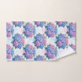 Chique Hydrangea- en Diamanten Handdoekenset Bad Handdoek (Handdoek)