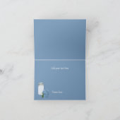 Chique Hydrangea en Mason Jar Bedankkaart (Binnen)