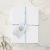Chique Hydrangea Mand Basket Lente Zomer Trouwfees Cadeaulabel (Met Touw)