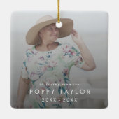 Chique in liefdevolle herinnering Moeder Memorial  Keramisch Ornament (Achterkant)