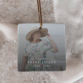 Chique in liefdevolle herinnering Moeder Memorial  Keramisch Ornament