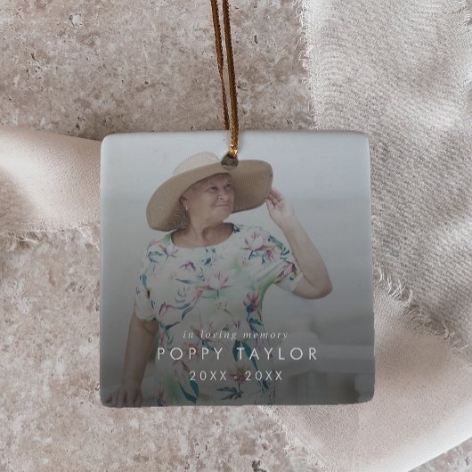 Chique in liefdevolle herinnering Moeder Memorial  Keramisch Ornament