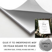 Chique in plaats van gunsten bruiloft liefdadighei poster