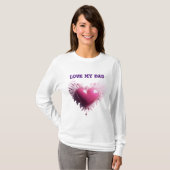Chique in Roze: Hart-print T-shirt (Voorkant volledig)