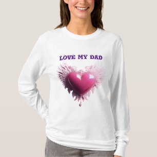 Chique in Roze: Hart-print T-shirt