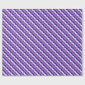 Chique inpakpapier: Mauve, blauwe witte chevrons Cadeaupapier (Vlak)