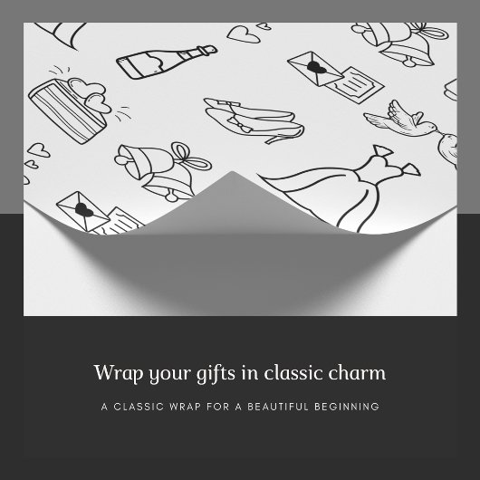 Chique Inpakpapier Voor Huwelijksdag Cadeau