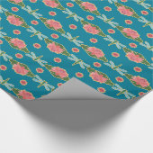 Chique inpakpapier: Waterlelies en libellen Cadeaupapier (Hoek)