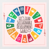 Chique Inspirerende Zakelijke Verjaardagsfeest Lea Raamsticker (Vel)