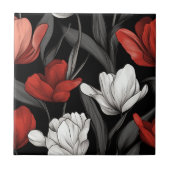 Chique interieurontwerp tulpen keramieke tegels tegeltje (Voorkant)