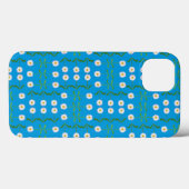 Chique iPad Case-Mate Hoesje: Witte Daisies op Bla iPhone Case (Achterkant (horizontaal))