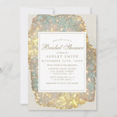Chique Iridescente Glitter Bruiloftsfeest Kaart (Voorkant)