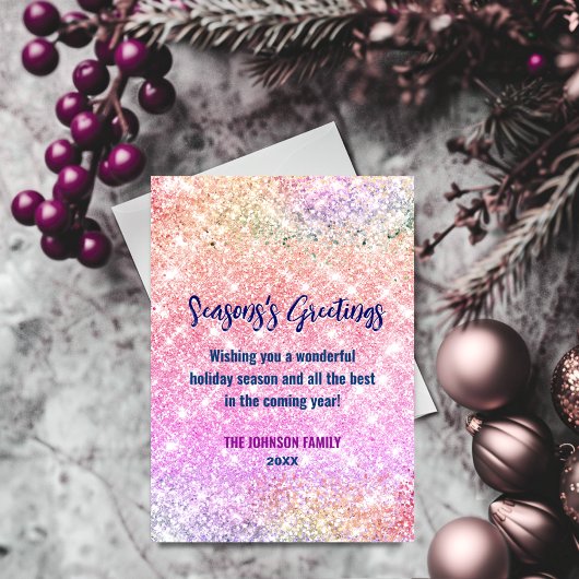 Chique iriserende ombre glitter Kerstmis nieuwjaar