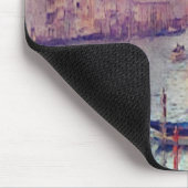 Chique  Italië Venetië Canal Pastel Waterverf Muismat (Hoek)