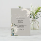 Chique ivoor Blauwgroen pampagras Kaart (Staand voorkant)