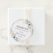 Chique Ivoor Bloemstuk Pioen Groen Huwelijk Dank J Bedankjes Labels (In situ)