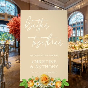 Chique Ivoor en Champagne Goud Gepersonaliseerde B Acryl Bord