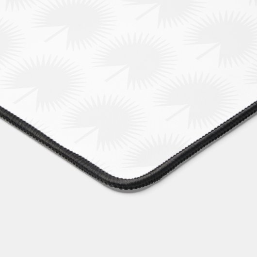 Chique Ivoor Wit Goud Anahaw Blad Script Monogram Bureaumat (Hoek)