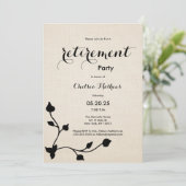 Chique  ivoor zwart bloemenbejaardenteam kaart (Staand voorkant)