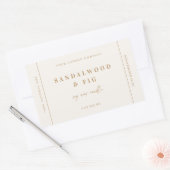 Chique Kaars Pot Product Label Sticker Zakelijk (Envelop)