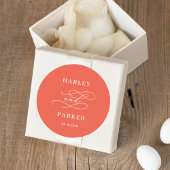 Chique kalligrafie bruiloft gunst Stickers