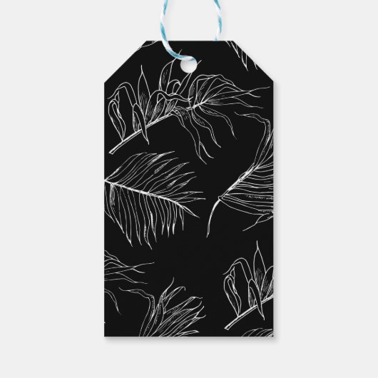 Chique kalligrafie bruiloft gunsten dank u cadeaulabel (Achterkant)